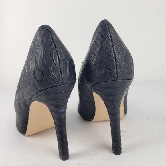 MIA Black Textured Byanka Pointed-toe Heel Size 7.5 - Picture 6 of 14